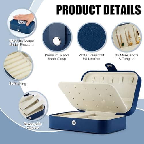 SEAWINGPA 3-Pack Small Travel Jewelry Case with Cute Volleyball Character Portable Mini Jewelry Organizer Box Gifts Bulk For Christmas Graduation Sports Team Club Birthday Goodie Party Favors - Thumbnail 4