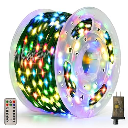 Domolli Christmas Lights 800 LED 264 FT, IP67 Waterproof Christmastree Lights with 8 Modes, Remote Control 3 Timers & Memory Function Xmas Decorations for House and Holiday (Multicolor)