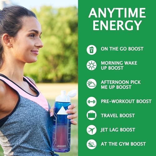 Let'z Go Clean Energy Drink Mix – Natural Caffeine Packets, Vitamins C + D, Electrolytes, Sugar-Free, Zero Calories | Anytime Energy | 15 Count (Watermelon) - Thumbnail 5