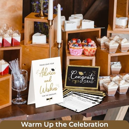 STOFINITY Graduation Advice Cards 2026-50 Pcs Well Wishes And Advice For The Graduate, Grad Party Decorations 2026 Ideas, High School Graduation Party Favors Supplies, College Grad Games Activities - Thumbnail 3