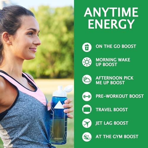 Let'z Go Clean Energy Drink Mix – Natural Caffeine Packets, Vitamins C + D, Electrolytes, Sugar-Free, Zero Calories | Anytime Energy | 15 Count (Orange Citrus) - Thumbnail 5