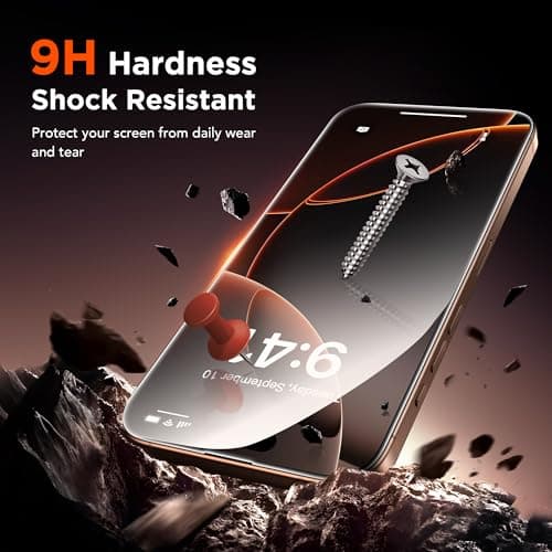 GolbinBox 3-Pack Privacy Screen Protector for iPhone 16 Pro 6.3 Inch,Military-Grade Shatterproof Anti-Spy HD Tempered Glass, Easy Installation,Dust and Bubble Free,9H Hardness,Anti - Fingerprint - Thumbnail 6