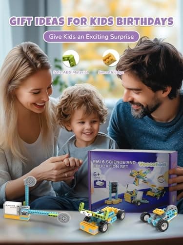 Veecafiodi 50 in 1 Science Kit for Kids 6-12, STEM Toys for Kids Age 8-12, Educational Building Toy for Boys Girls, Motorized Engineering Set, Birthday Gift - Thumbnail 4