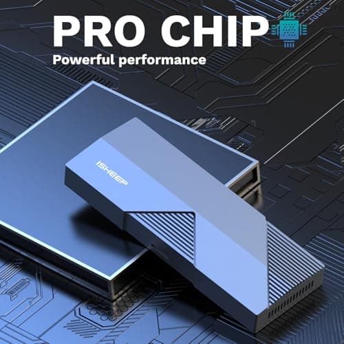 isheep 40Gbps M.2 NVMe SSD Enclosure, M.2 Enclosure Compatible with Thunderbolt 4/3,USB4/USB3.2/3.1/3.0/2.0, TBU 405 Pro for M1 M2 Pro/Max Support 2280/2260/2242/2230 - Thumbnail 6
