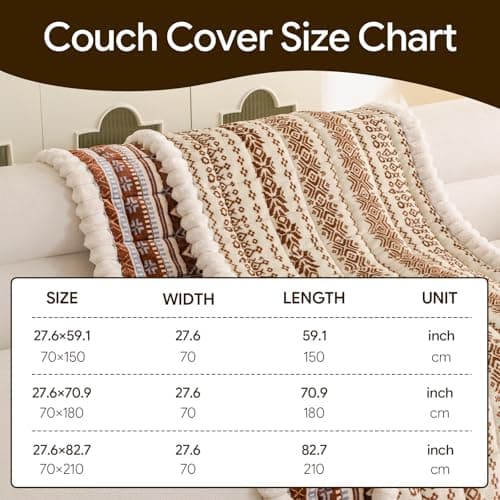FUANGUI Couch Covers for Dogs Washable, Sofa Cover with Adjustable Straps for 2-3 Cushion Couch,Non-Slip Pet Couch Protector for Sectional & Leather Sofa, 1PC (Light Coffee, 27.6" x 59") - Thumbnail 5