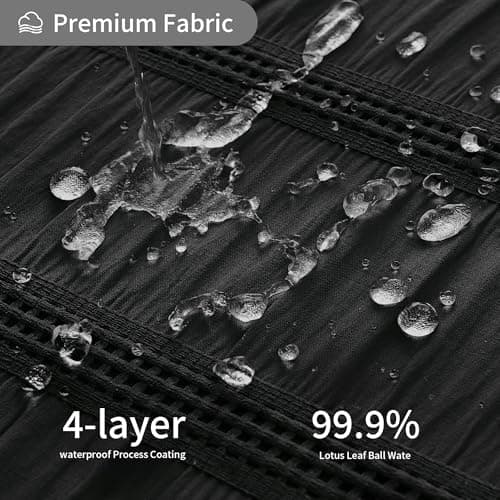 Lameirose Black Shower Curtain Boho, Cotton Blend Waffle Shower Curtain Chic Textured Fabric Shower Curtains for Bathroom, 72 x 72 - Thumbnail 4