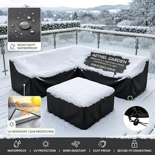 Custom Fit Home Dust Protection Cover - Made-to-Measure Dust Cover with Personalized Logo/Text for Patio Furniture, Equipment, Treadmills, Appliances, Outdoor Air Conditioners (Home Dust Cover) - Thumbnail 4