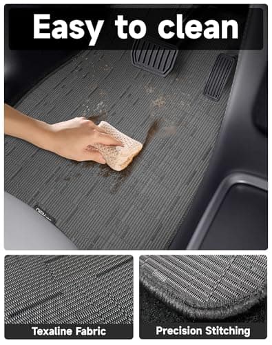 OEMATS Ultra Durable Car Floor Mats, Premium PVC Coil All-Weather Automotive Floor Mats, Universal Fit with Anti-Slip Nibbs Backing, Waterproof | Wear Resistant | Flame Retardant, Black 4PCS - Thumbnail 2