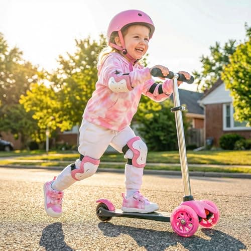 STQ KIDS Wide Toe Box Toddler Barefoot Shoes Girls Sneakers Lightweight Kid Tennis Shoes Non-Slip Zero Drop First Walking Shoe for School Sports Tie-Dye Pink Toddler Size 6 - Thumbnail 2