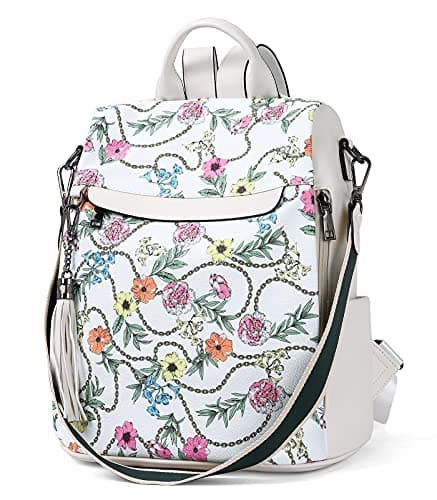 Telena Backpack Purse for Women, PU Leather Anti Theft Travel Purse Shoulder Bags with Tassel - Thumbnail 2