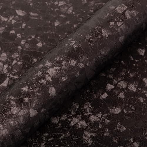 Abyssaly Brown Peel and Stick Wallpaper - Modern Textured Embossed Wall Paper - Removable Self Adhesive Vinyl Wrap Waterproof Contact Paper for Bathroom Bedroom Countertops Cabinet Home Decor