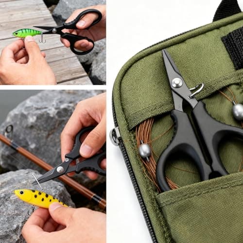 RALERA Fillet Knife Set for Beginner, Fishing Pliers Precisely, Fish Measuring Tape, Non Slip Grip Fishing Knife, Saltwater Fishing Accessories, Great Value Fishing Tackle (9pc Fishing Tool kit) - Thumbnail 5