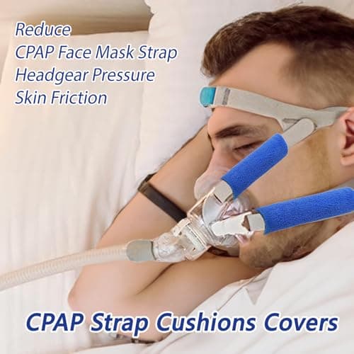 8-Pack CPAP Headgear Covers - CPAP Strap Covers CPAP Strap Cushions Pads Compatible for CPAP Headband Cover, Extend CPAP Strap Useful - Thumbnail 6