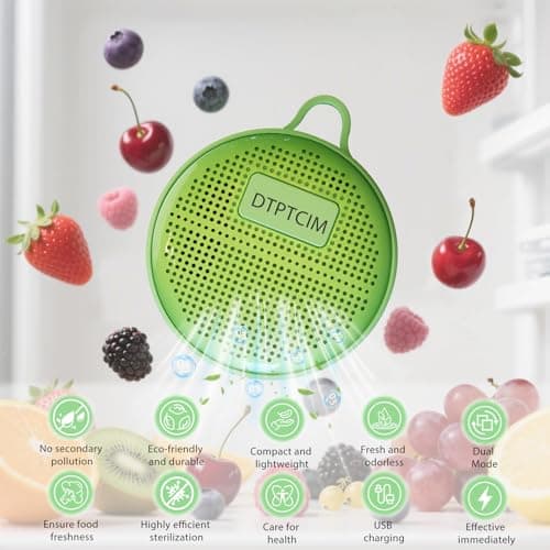 Refrigerator Deodorizer Odor Eliminator, Last for 10 Yeas Fridge Deodorizer Compact Fridge Freshener Deodorizer More Effective Than Baking Soda Bamboo Air Purifying Bags, Green - Thumbnail 2