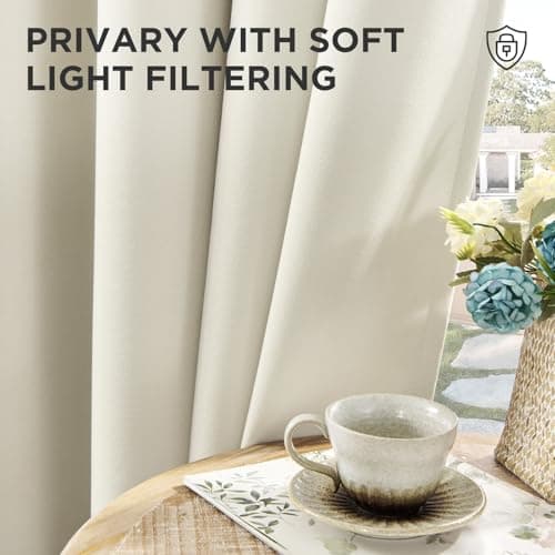 Joydeco White Velvet Curtains 84 Inches 2 Panels, Luxury Thermal Insulated Soft White Curtains for Bedroom & Living Room, Room Darkening Velvet Drapes, Rod Pocket (52W x 84L) - Thumbnail 6