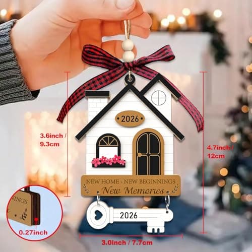House Warming Gifts New Home, Housewarming Gifts for Women, Couple, Homeowners, House Gift Ideas - New Home Ornament 2026, First Home Ornament 2026 - Thumbnail 5
