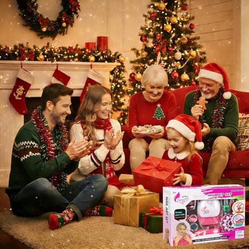 Geek Cheers Kids Nail Polish Set for Girls, All in One Nail Art Kit with Nail Dryer/ Glitter Pen/ Nail Pen/ Eyeshadow - Birthday and Christmas Gifts for Girls Ages 5-12 - Thumbnail 6