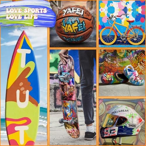 Touchbool Acrylic Paint Markers, 12 Color Fine Tip Permanent Acrylic Paint Pens For Rock Painting, Canvas, Wood, Glass, Ceramic, Fabric, Plastic, Egg, Scrapbook, Art Painting Supplies Kit - Thumbnail 6