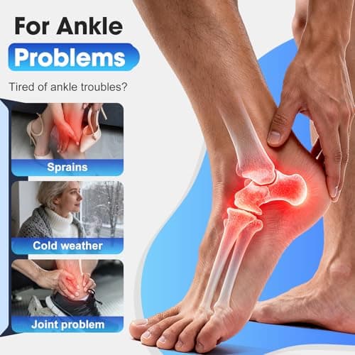 Cordless Neuropathy Foot Massager, Rechargeable Ankle Heating Pad for Pain Relief, Foot and Ankle Massage for Circulation, Suitable for Reduce Fatigue and Plantar Fasciitis, Travel & Home Use - Thumbnail 2