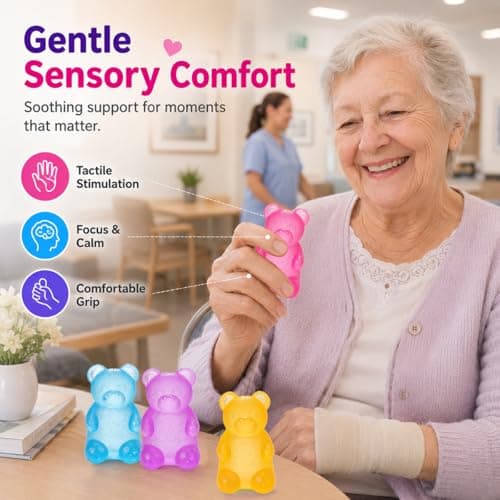 Zhgood Taba Bear Squishy Fidget Toys,Stress Ball for Anxiety Stress Relief,Squishies Sensory Toy for Adults Kids Teens,Pink Squeeze Toys for Classroom Prize, Birthday Gifts Party Favors - Thumbnail 6
