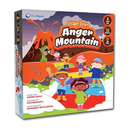 Escape from Anger Mountain Board Game | Anger Management Game for Kids Ages 6+ | Coping Skills and Emotional Regulation | Therapy Game for Kids | 2-8 Players - Image 1