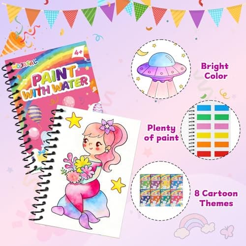 Party Favors for Kids Ages 4-8-12: 24 Pack Coloring Books Brithday Goodie Bags Stuffers for Kids Students Return Gifts Classroom Prizes Art Crafts for Girl Boy - Thumbnail 4
