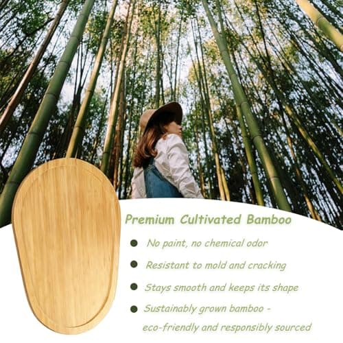 Bamboo Mixer Slider Compatible with KitchenAid 5-8 Qt Bowl Lift Stand Mixer, Appliance Sliding Mat Accessories and Attachments for Kitchen Aid, Countertop Moving Tray - Thumbnail 2