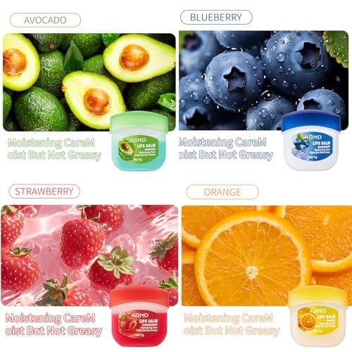 24-Pack Lip Balm Bulk Assorted Fruit Lip Care Products Set Hydrating, Lip Mask Multi Pack Moisturizing for Dry Lips - Thumbnail 5