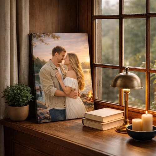 VYPEROCK Custom Canvas Prints with Your Photos, Personalized Portrait Canvas Wall Art Decor, Meaningful Keepsake for Family Couple Wedding Baby Pet Home, Unique Gift Framed Poster Artwork (11"x14") - Thumbnail 5