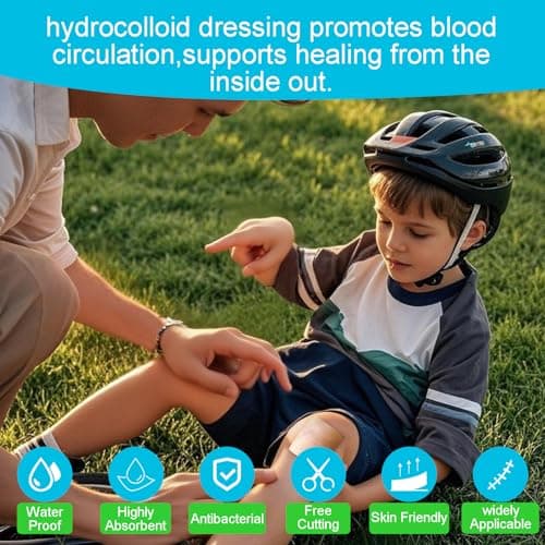 Lwqqsay Hydrocolloid Roll for Wound Care,Hydrocolloid Bandages,Hydrocolloid Dressing with Self-Adhesive,Medical Grade Hydrocolloid Roll, First Aid Kit Essential (2in*16.4ft, Count, 3) - Thumbnail 3