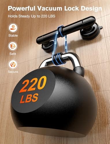 Coneclat Grab Bars for Bathtubs and Showers, Shower Handles for the Elderly and People in Need, 2026 Upgraded Rubber Suction Cup with Maximum 350 lbs Suction Power, No Drilling-(Black-2 Pack) - Thumbnail 4