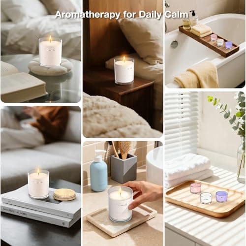 TRINIDa Scented Candles 120Hrs, Soy Candles for Home Scented, Aromatherapy Candle Set, Lavender Candle Gifts for Women Birthday - Thumbnail 5