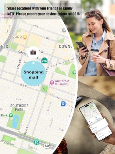 AI.QVOKA Tracker Tags, Item Finder Work with Apple Find My (iOS Only), Waterproof Smart Tag, Key Finder for Luggage, Keys, Wallet, Bike, Bags (Multi-Color, 4 Pack) - Thumbnail 5