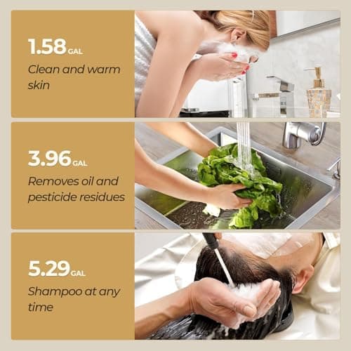MIZUDO Electric Tank Water Heater - 8.0 Gallon Point of Use Instant Hot Water Heater for RV, Camper, Kitchen, Food Truck, 120V 1440W, Under Sink, Wall or Floor Mounted, Easy to Install - Thumbnail 6