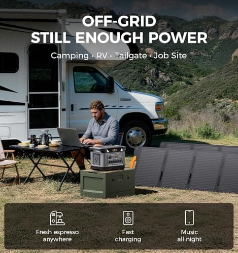 UDPOWER S1000 Pro Portable Power Station, Solar Generator for Home Backup RV Camping, Fast Solar Charging Support - Thumbnail 5