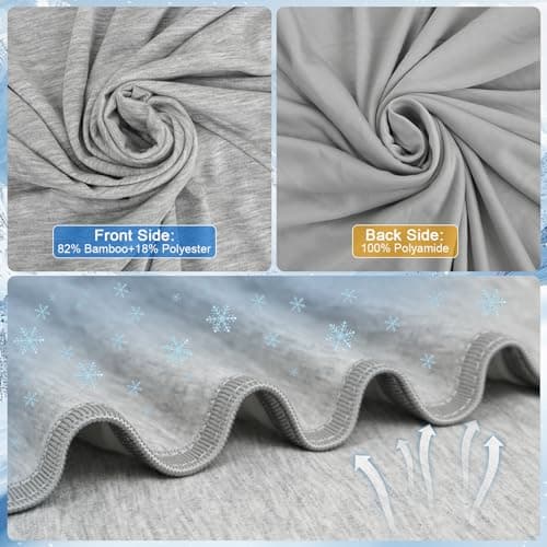 Cooling Blankets for Hot Sleepers, Summer Blanket Thin Lightweight Breathable Soft Cold Blanket for Sleeping Summer, Absorbs Heat to Keep Body Cool for Night Sweats Adults Children (Twin 60" x 80") - Thumbnail 3