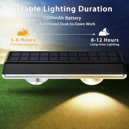Solar Fence Lights Outdoor - 8 Pack RGB Fence Lights Solar Powered, 7 Color Modes & Warm White, IP67 Waterproof Dusk to Dawn Solar Powered Lights 12+ Hours for Fence/Backyard/Wall/Step/Patio/Deck - Thumbnail 3