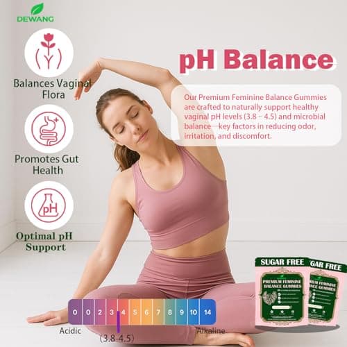 DEWANG Feminine Balance Gummies – Daily pH Balance & Vaginal Health Support, Probiotics for Womens Odor & Confidence Pineapple Flavor Vegan & Sugar-Free (Pineapple) - Thumbnail 2
