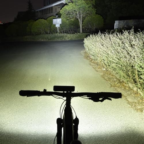 Super Bright LED Bike Light,USB Rechargeable Bicycle Headlight-5 Modes,Waterproof Bike Headlight,Mountain Off-Road Cycling Commuting (1400 Lumens) - Thumbnail 2