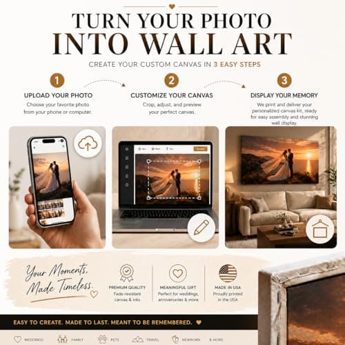 VYPEROCK Large Custom Wall Canvas, 28 x 40inch Personalized Canvas Print - Affordable Photo On Canvas with Gallery Wrapped Frames, Transform Your HD Photo into Stunning Wall Art Home Office Decor - Thumbnail 4