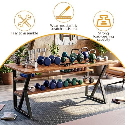 SNYXXOZ Table Legs 28”H x 24”W Heavy Duty Metal Furniture Legs K Shape for Dining Table Kitchen Table Office Desk Table Base Replacement with Adjustable Feet Pads Screws 1000 LBS Load Black Set of 2 - Thumbnail 4