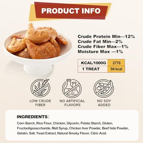 PETPHABET Rawhide Free Dog Chew Bones - 11 Count Grilled Chicken Leg Dog Chews for Small Medium Breeds, Healthy Puppy Treats for Training & Teething, Made with Real Chicken, Natural Smoky Flavor - Thumbnail 3