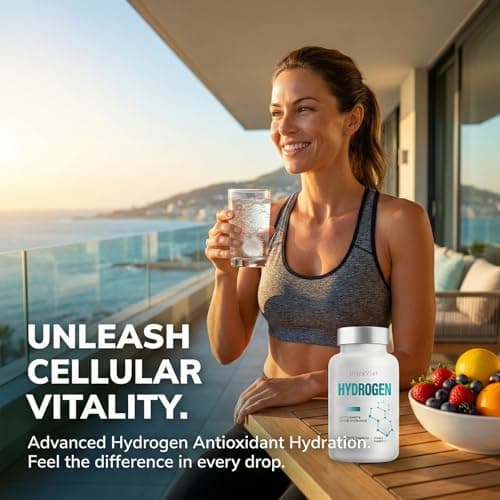 Hydrogen Water Tablets with Magnesium, H2 Molecular Hydrogen Tablets for Drinking Water, Supports Energy Metabolism, Cognitive & Antioxidant, 120 Count - Thumbnail 2