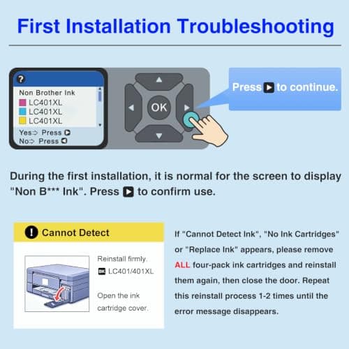 Starink LC401XL Ink Cartridges for Brother Printer High Yield 5 Pack, Compatible Replacement for Brother LC401 Ink Cartridges for Brother MFC-J1010DW MFC-J1170DW MFC-J1012DW MFC-J1800DW - Thumbnail 6