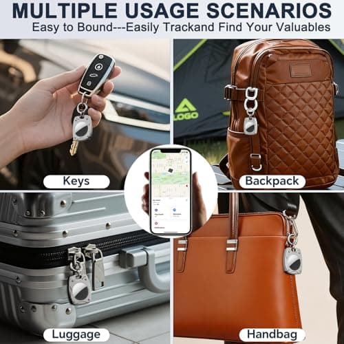 for Airtag Keychain Holder Case,Aluminum Alloy AirTag Holder Key Cover Compatible with Apple AirTag Tracker Key Ring,Protective AirTag Keychain Accessory for Keys,Car Key,Luggage (Gunmetal Gray) - Thumbnail 6