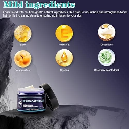 Xaninp Beard Nourishing Balm, A Moisturizing and Strengthening Formula Enriched with Plant Extracts, Making Your Beard Appear Fuller and Thicker - 3.5 oz (100 ml) - Thumbnail 6