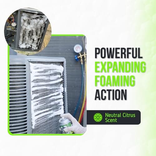 Leak Saver Foam Blaster AC Coil Cleaner for AC Unit 3-Pack | No Rinse Formula for Evaporators & Condensers | Neutral Citrus Scent - Thumbnail 4