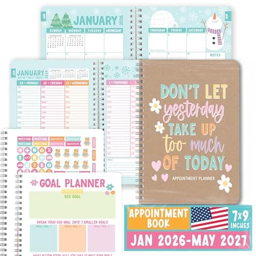 Hourly Appointment Book 2026-2027 - Appt Book 2026, Hourly Daily Weekly Monthly 2026 Appointment Planner, Schedule Planner, Scheduling Books, Appointments Calendar Home Office Business