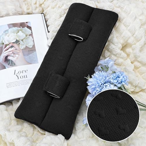 BEYOUDO Seat Belt Pillow Post-Surgery – with Ice/Hot Pocket for C-Section, for Chest/Heart Travel - Thumbnail 3