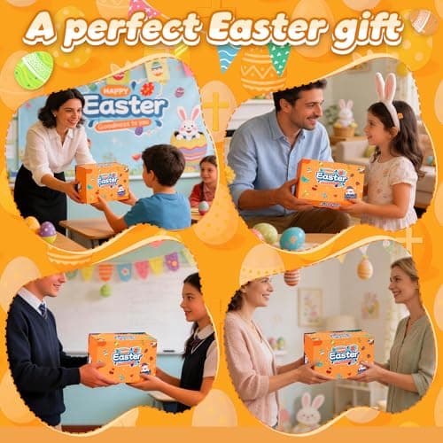 28PCS Easter Bunny Squishy Toys - Easter Basket Stuffers & Egg Fillers, Sensory Stress Relief Fidget Toys for Kids Adults - Colorful Party Favors Decorations - Thumbnail 4